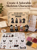 1 Set 3D Beaded Skull DIY Kit, Halloween Beaded Handmade Set, Includes Instructions And Materials, Cute & Quirky Handmade Halloween Decoration Gift